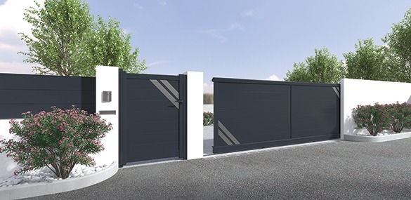 Installation de portail alu Attractiv près de Cambrai