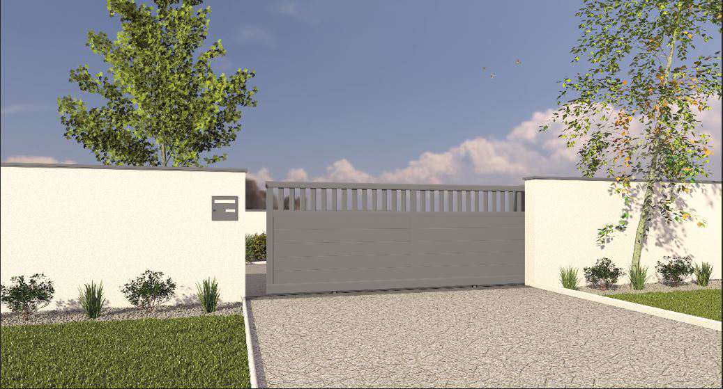 Installation de portail alu Attractiv - Mirliflor près de Cambrai